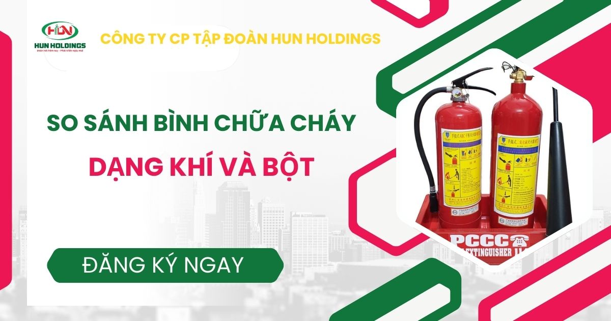 Bình chữa cháy khí và bột loại nào tốt hơn?