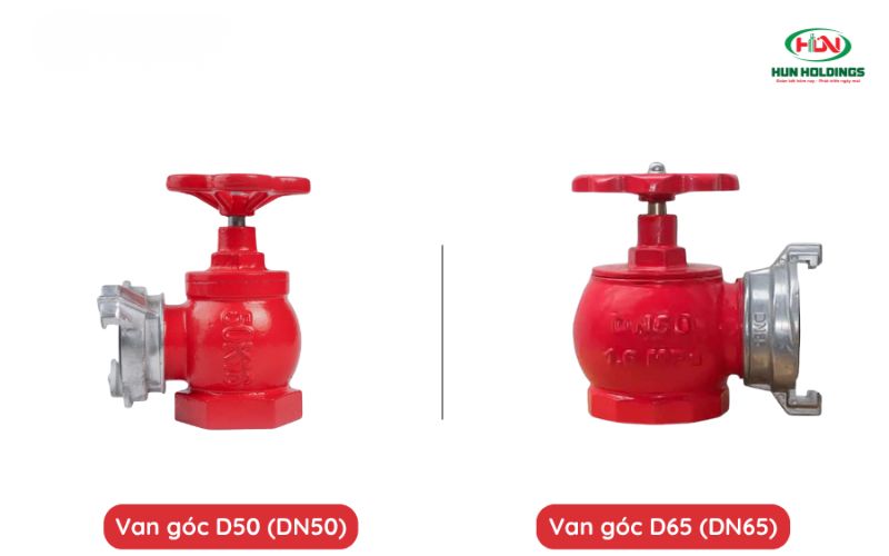 Phân loại van góc chữa cháy D50 phổ biến hiện nay